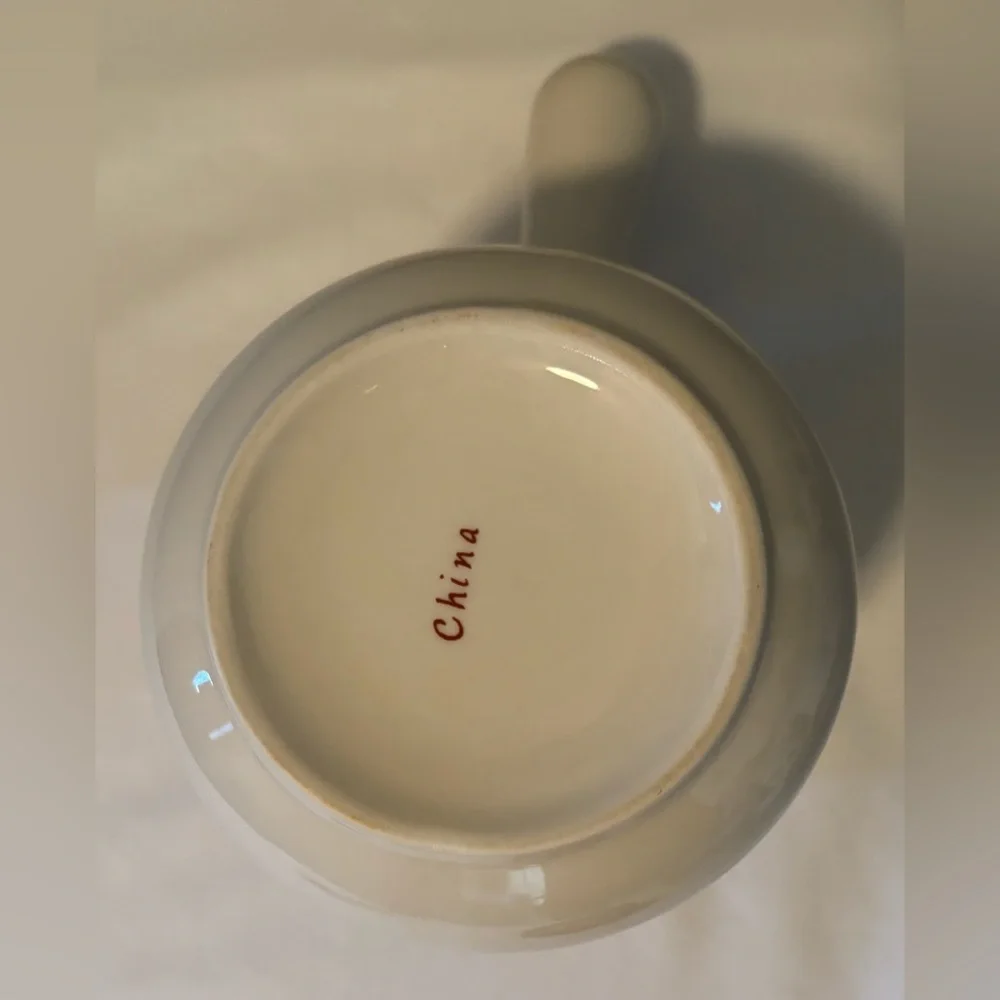 Williams Sonoma Hot Chocolate Pot Bonjour Ceramic Pour Pitcher Coffee Bar